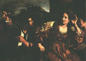 圭爾奇諾 Semiramis Receiving Word of the Revolt of Babylon 圭爾奇諾 Semiramis Receiving Word of the Revolt of Babylon